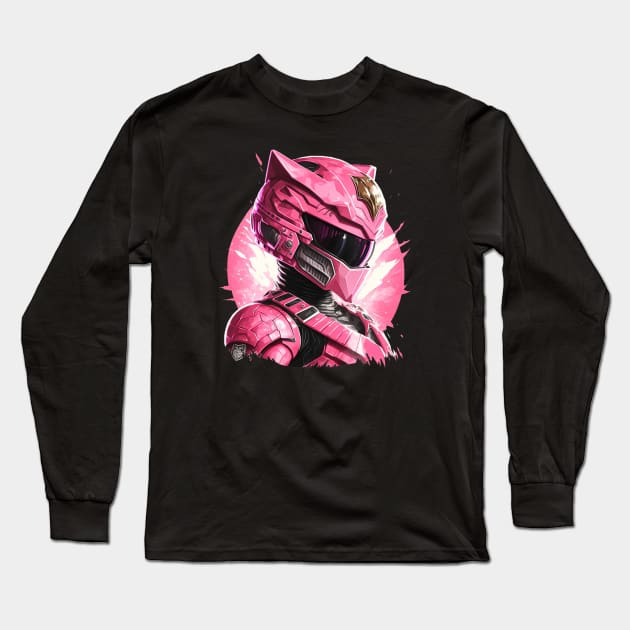 Pink Ranger 4 Life Long Sleeve T-Shirt by Dandzo